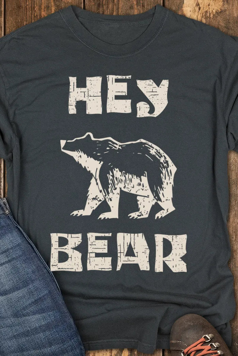Hey Bear Tee - Black