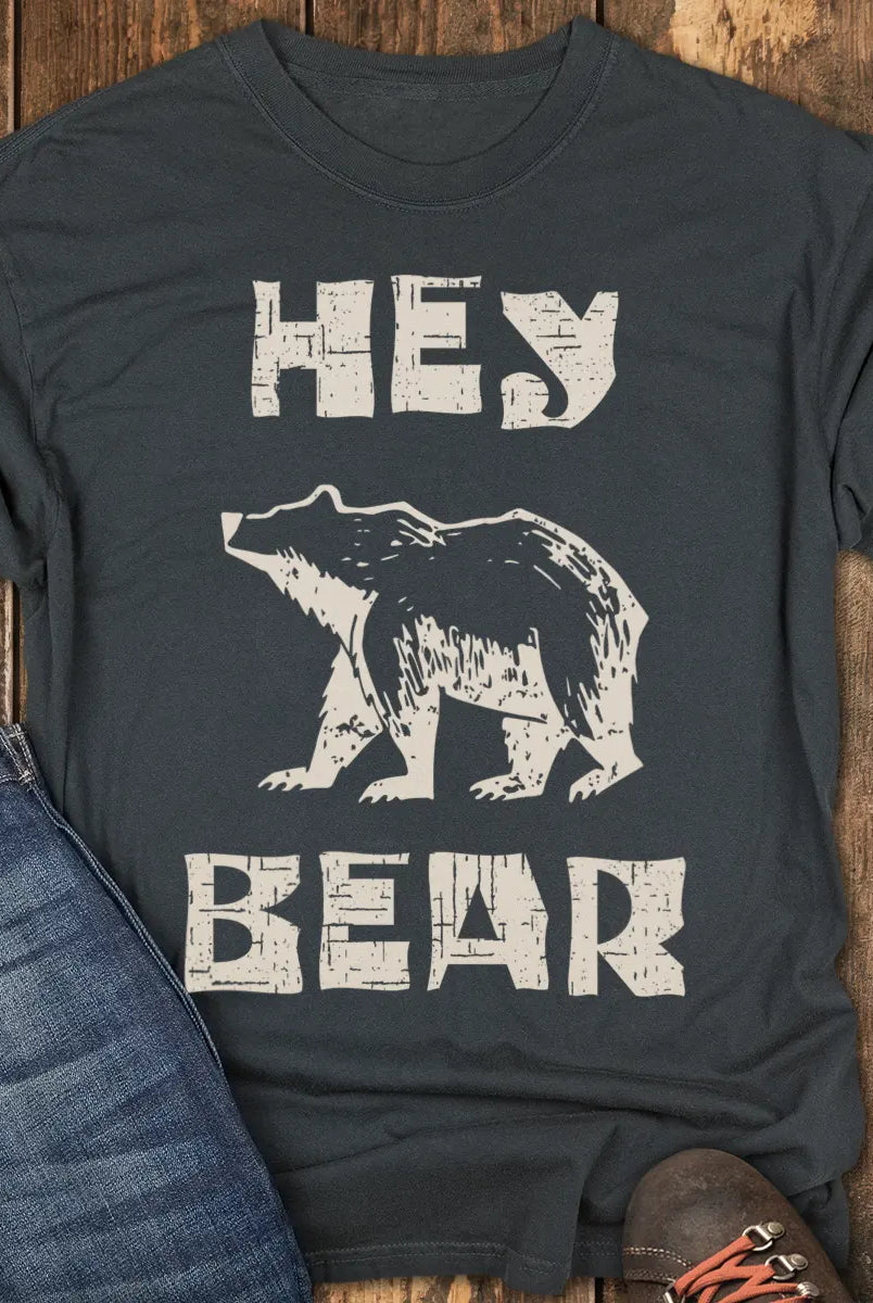 Hey Bear Tee - Black