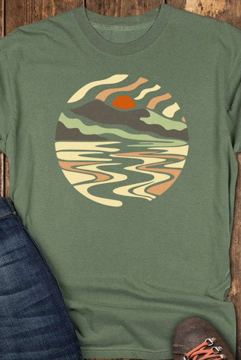 Quiet Lake Tee - Moss