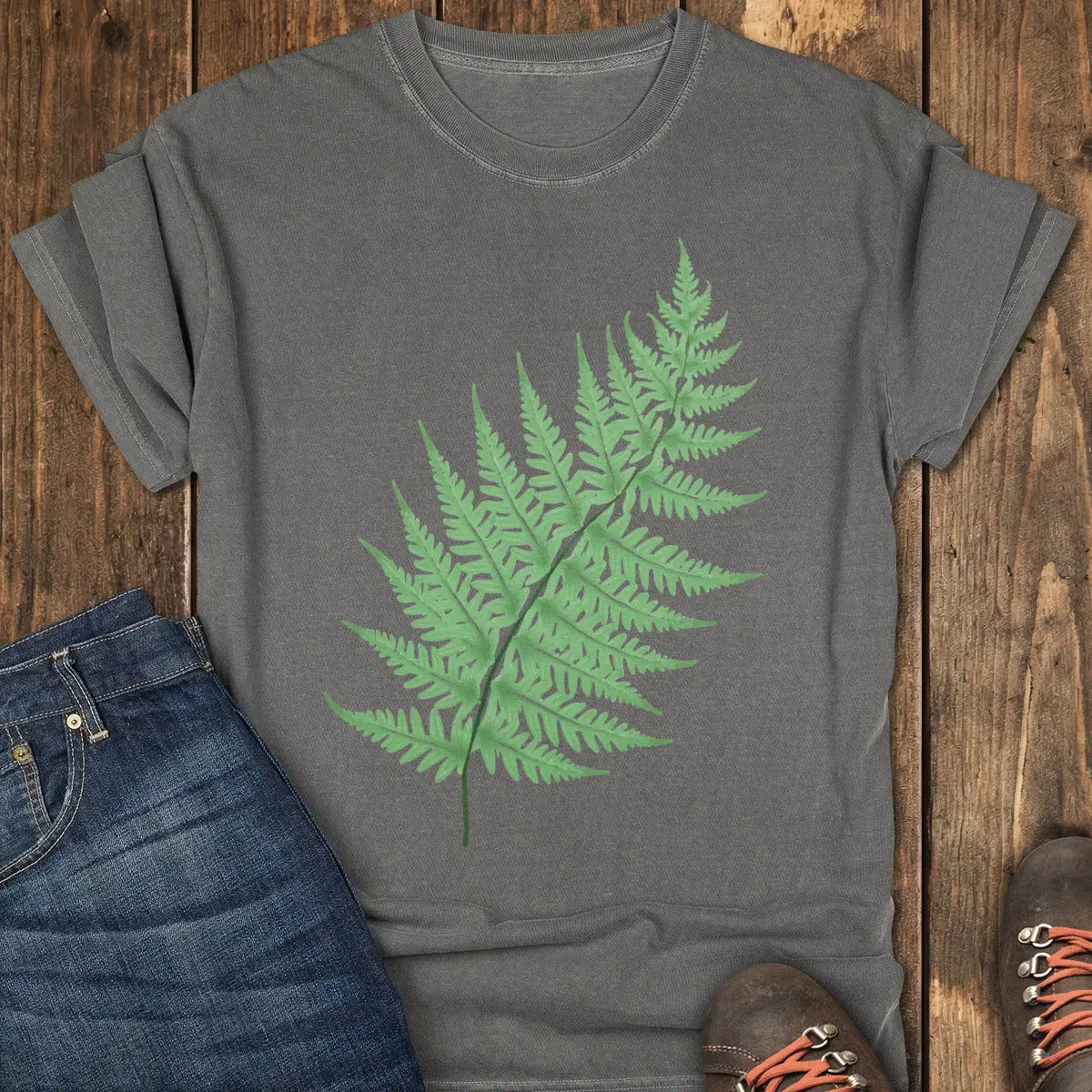 A Simple Leaf Tee - Pepper