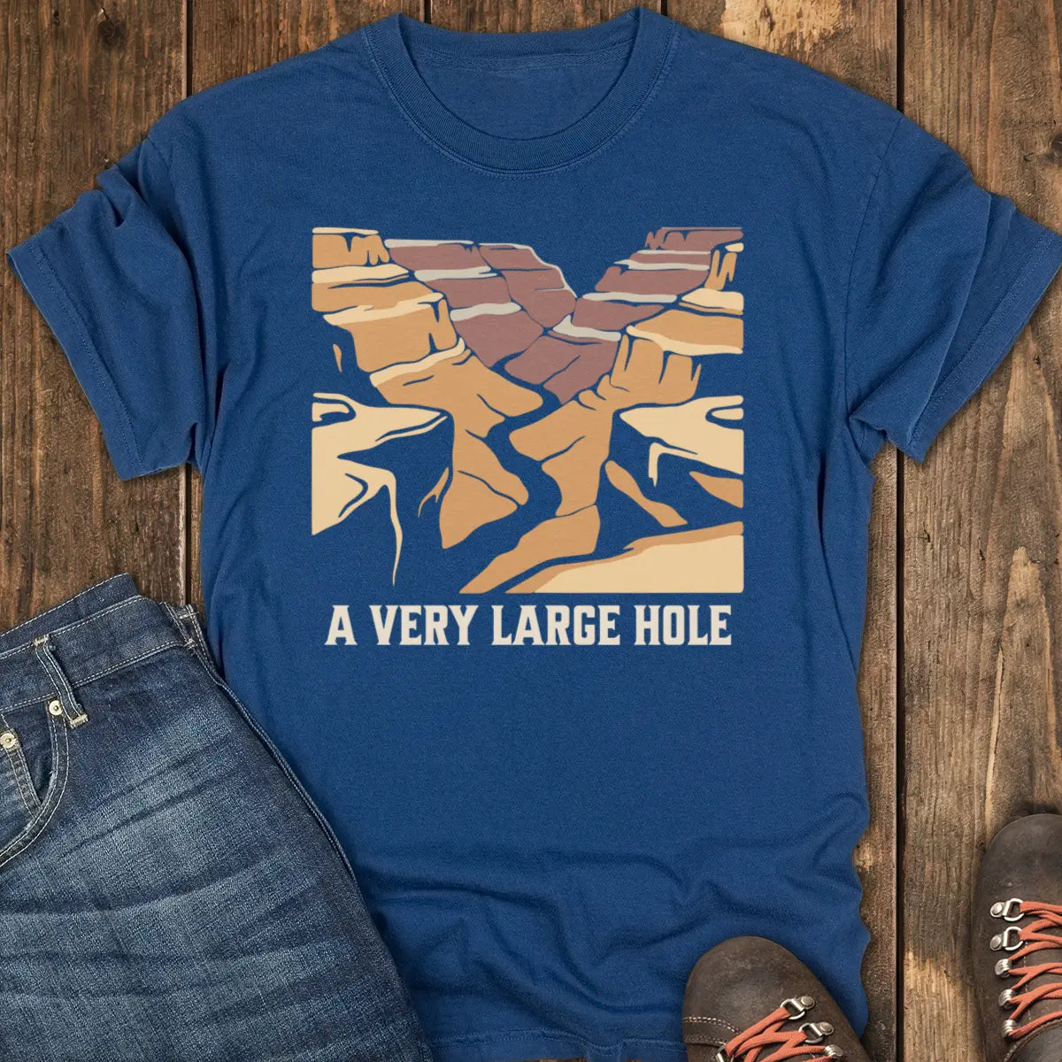 A Very Large Hole Tee - Navy