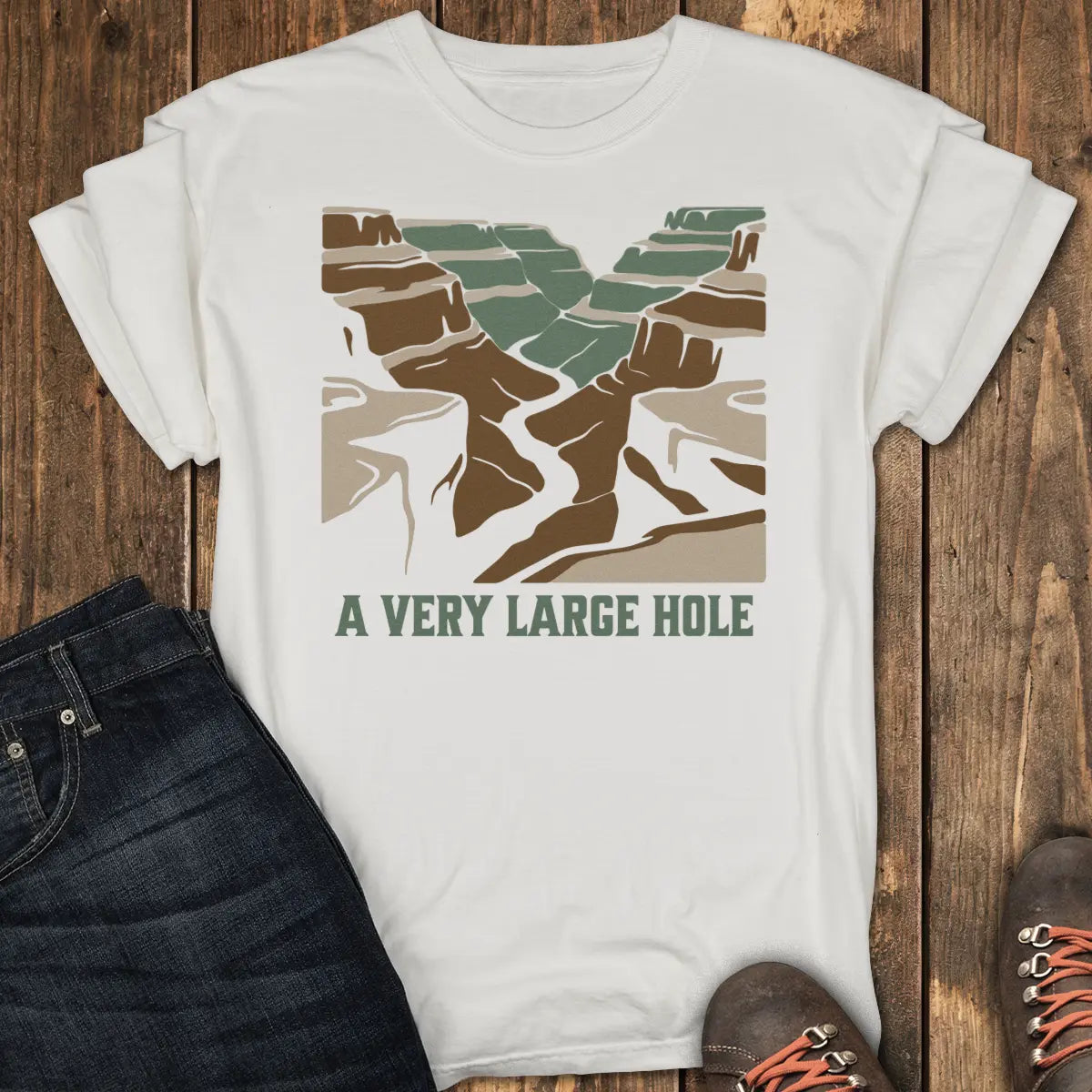 A Very Large Hole Tee - White