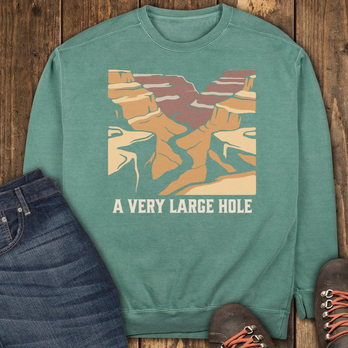 A Very Large Hole Sweatshirt - Light Green
