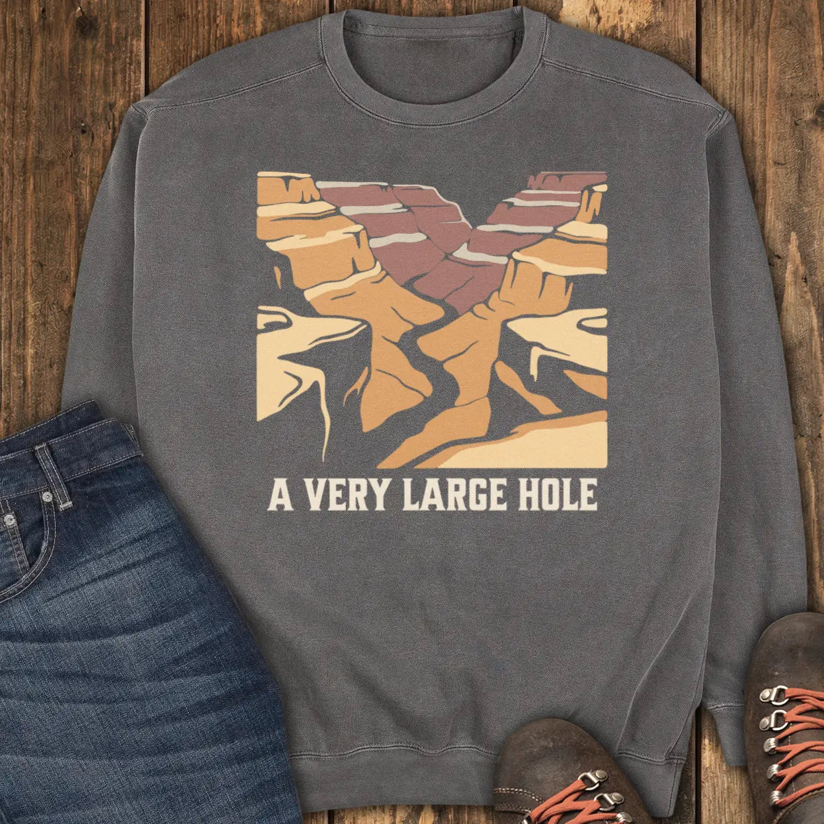 A Very Large Hole Sweatshirt - Pepper