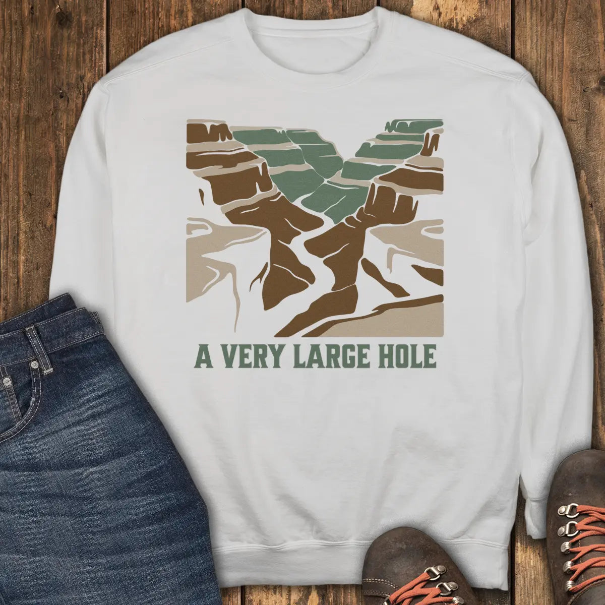 A Very Large Hole Sweatshirt - White