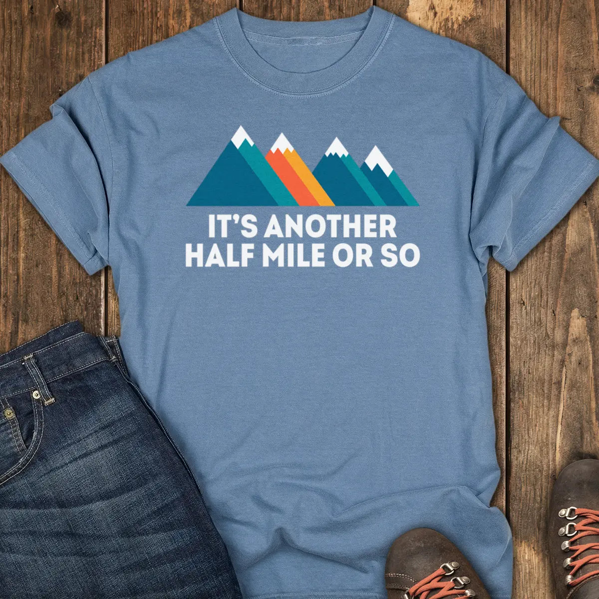 Almost There Tee - Blue Jean