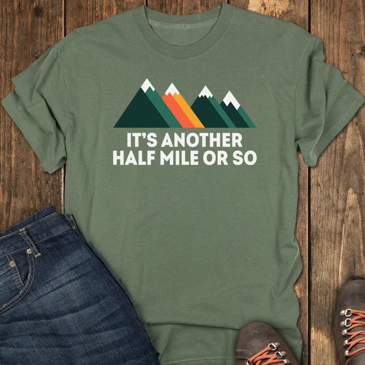 Almost There Tee - Moss