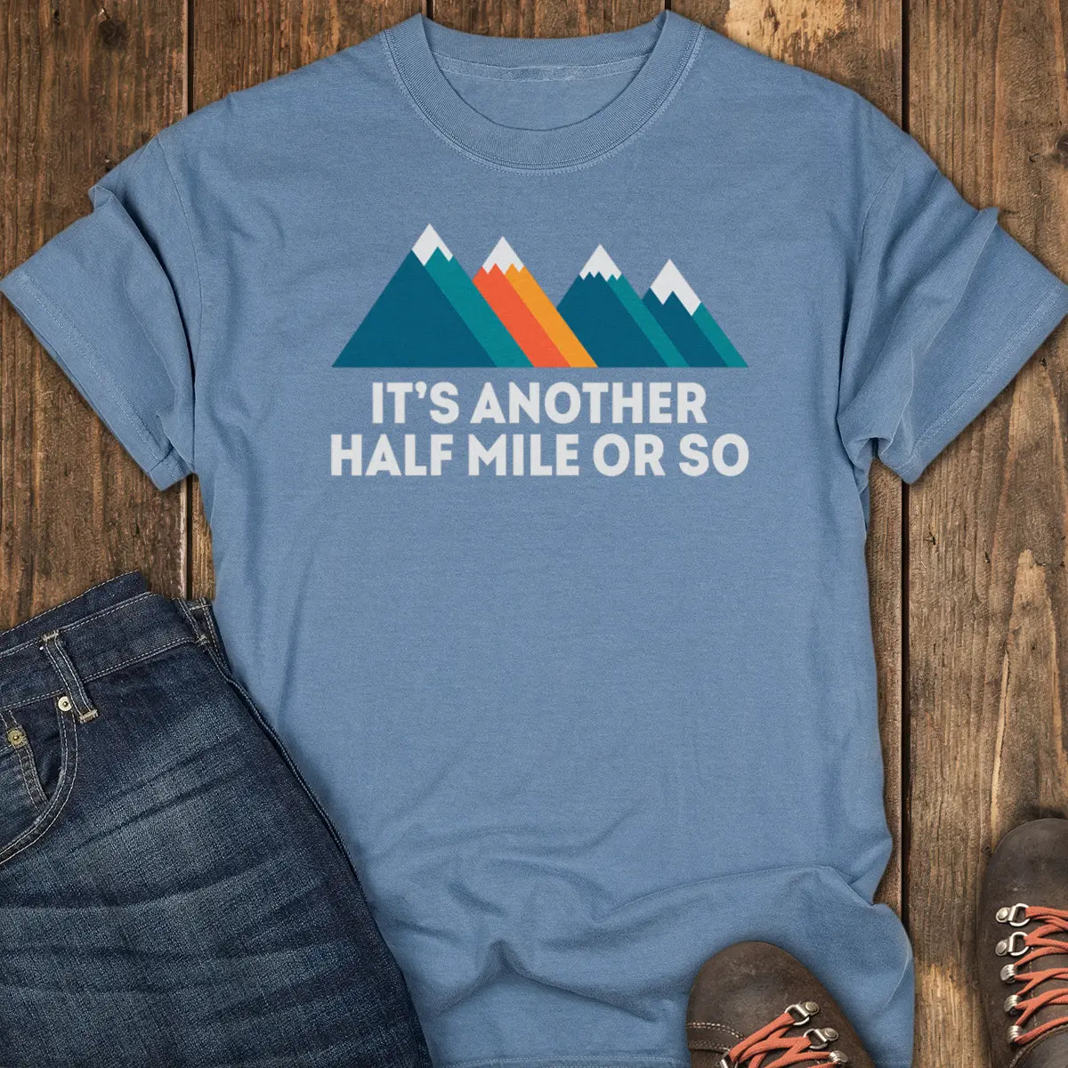 Almost There Tee - Blue Jean