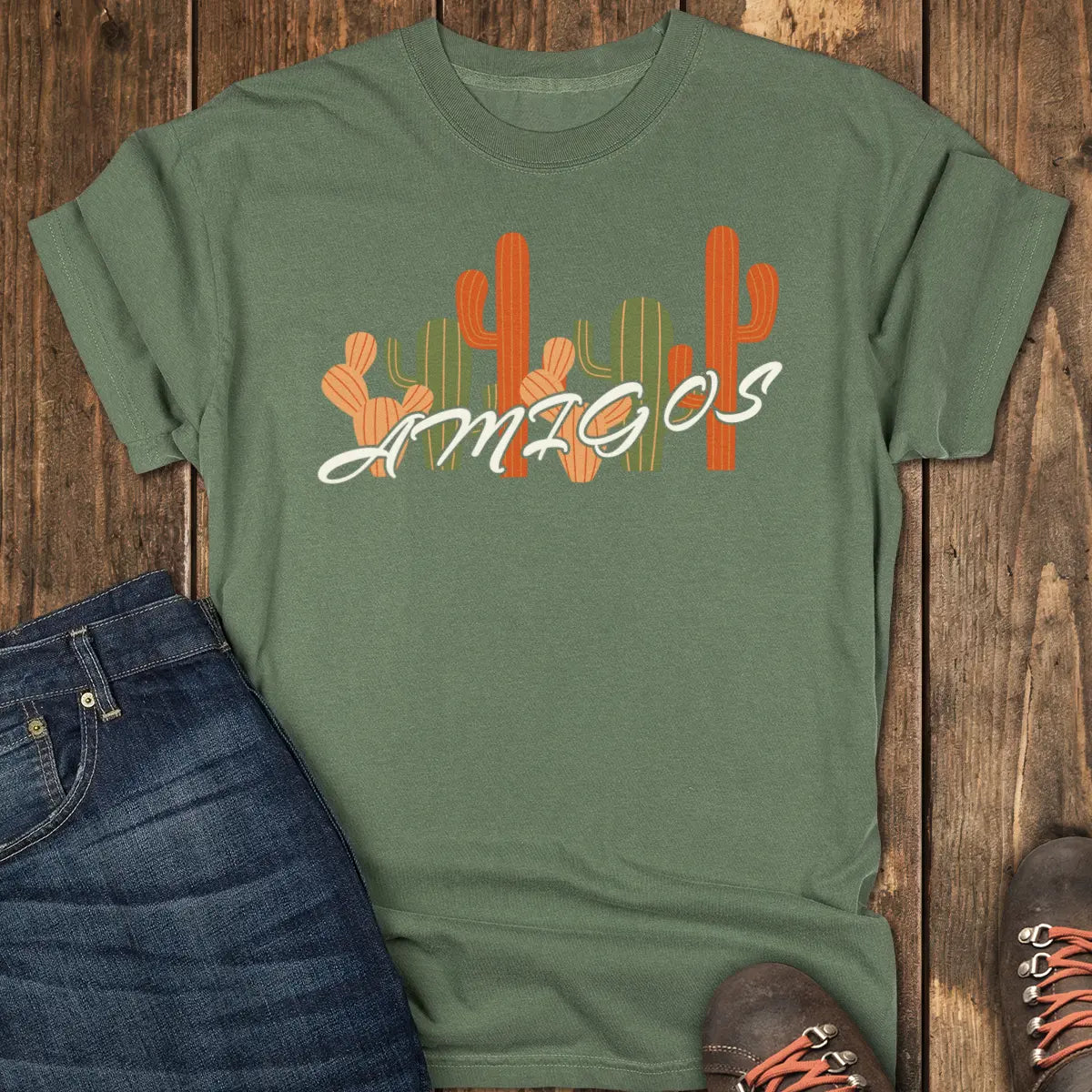 Amigos Tee - Moss
