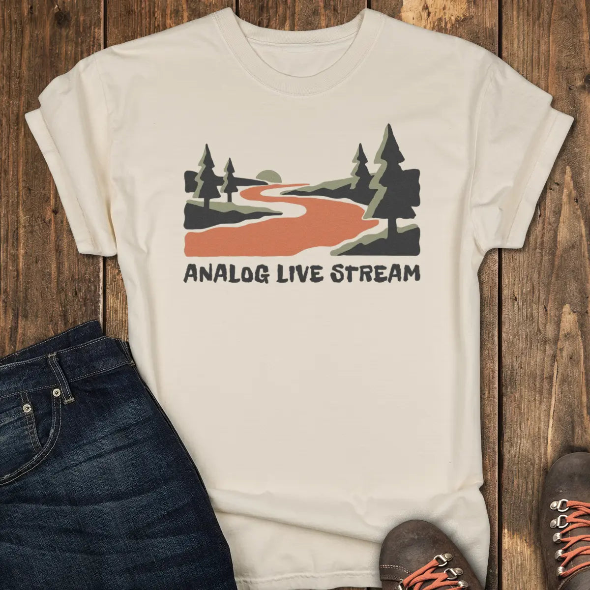 Analog Live Stream Tee - Ivory