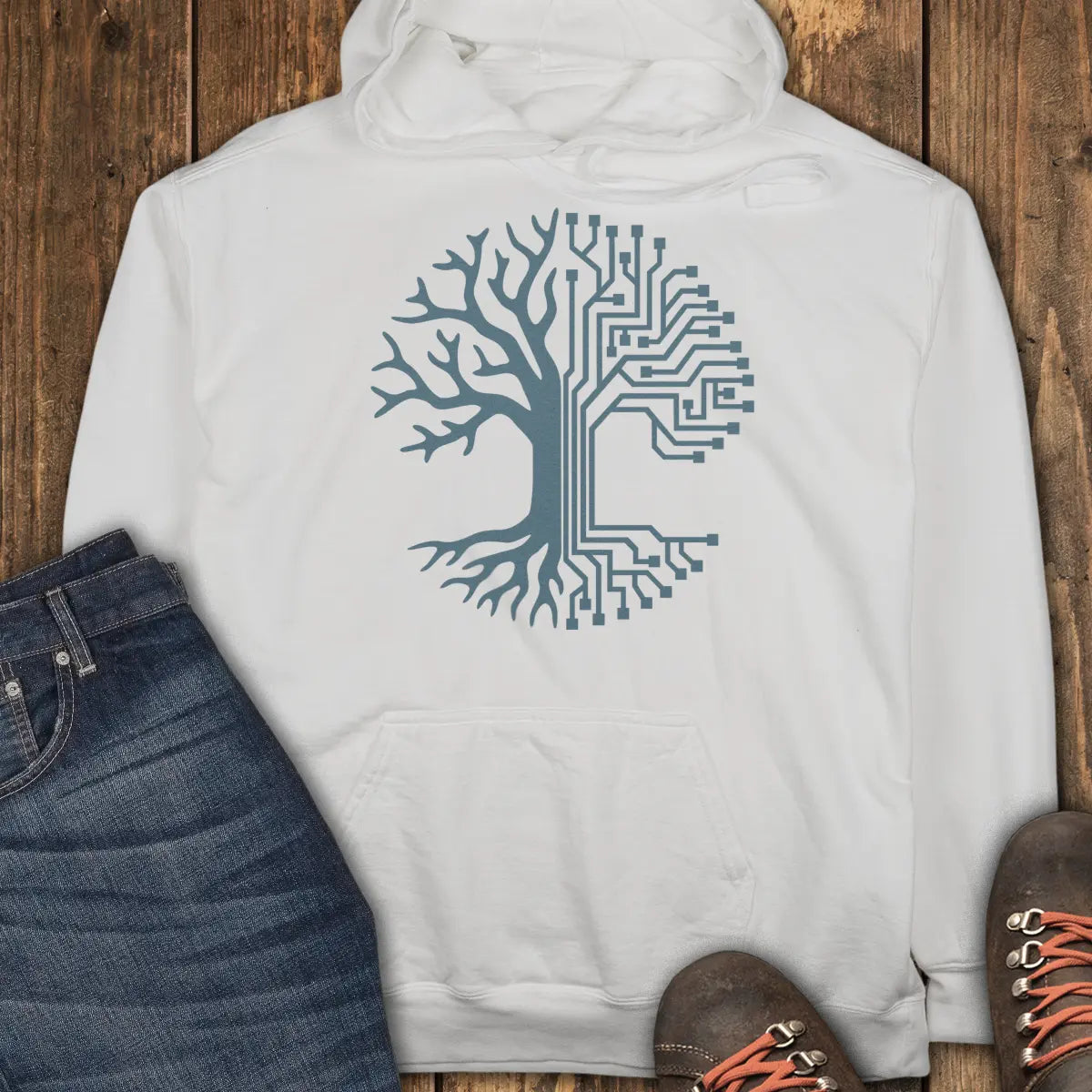Analog Roots Hoodie - White