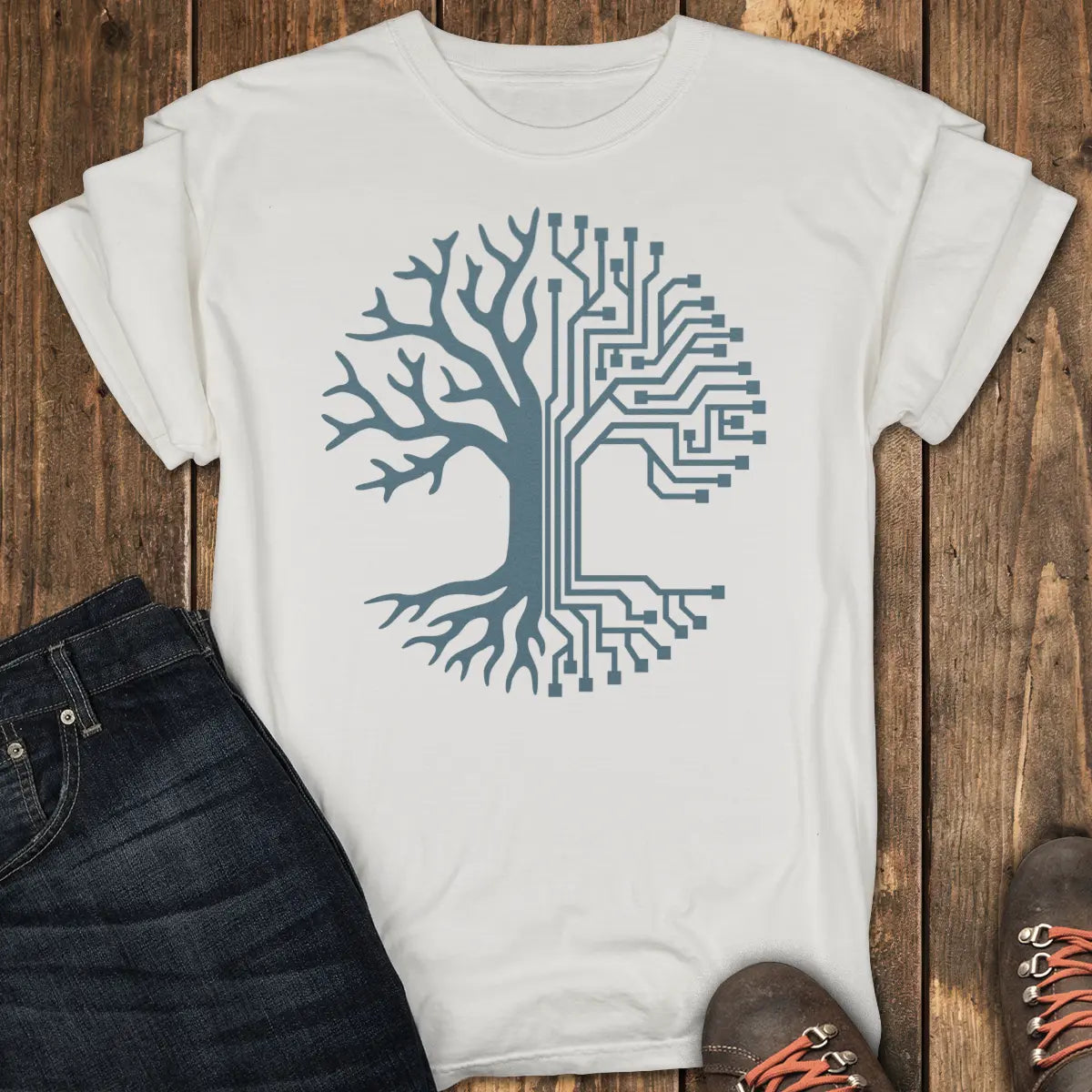 Analog Roots Tee - White