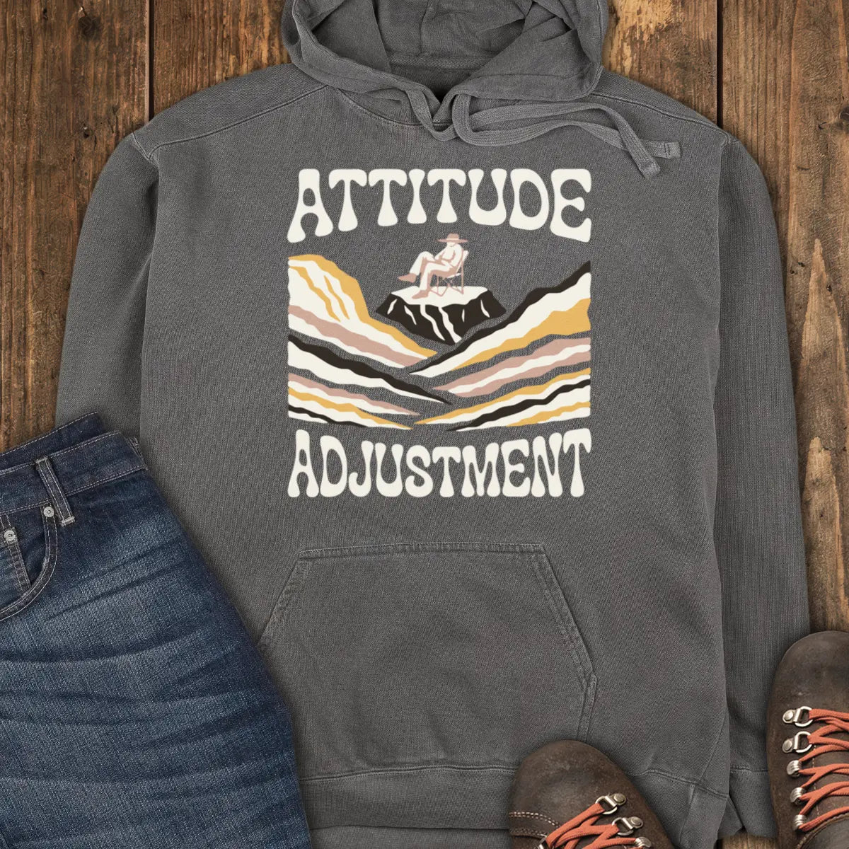 Attitude Adjustment Hoodie - Pepper