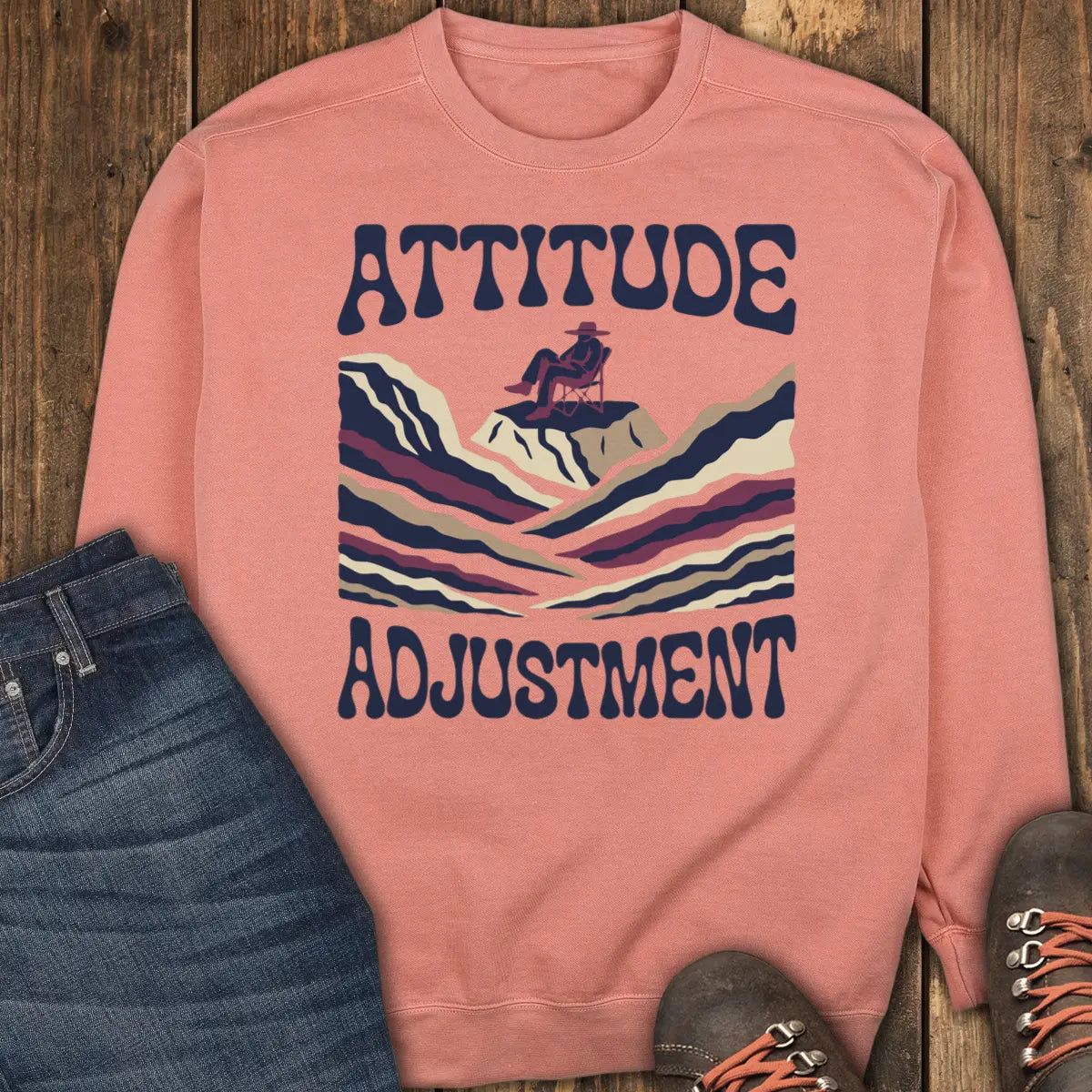 Attitude Adjustment Sweatshirt - Terracotta
