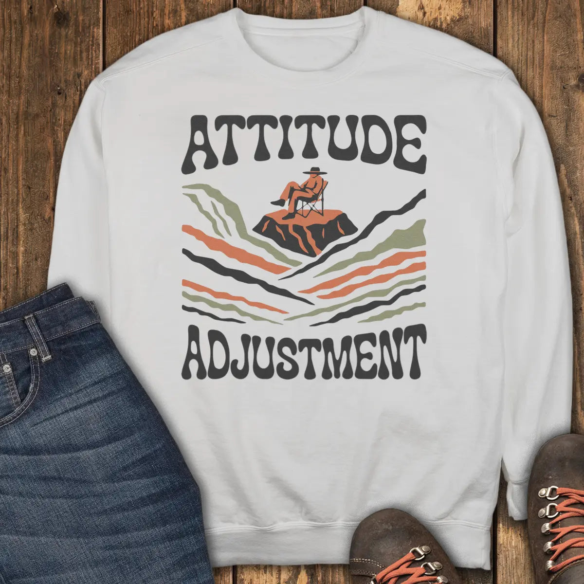 Attitude Adjustment Sweatshirt - White