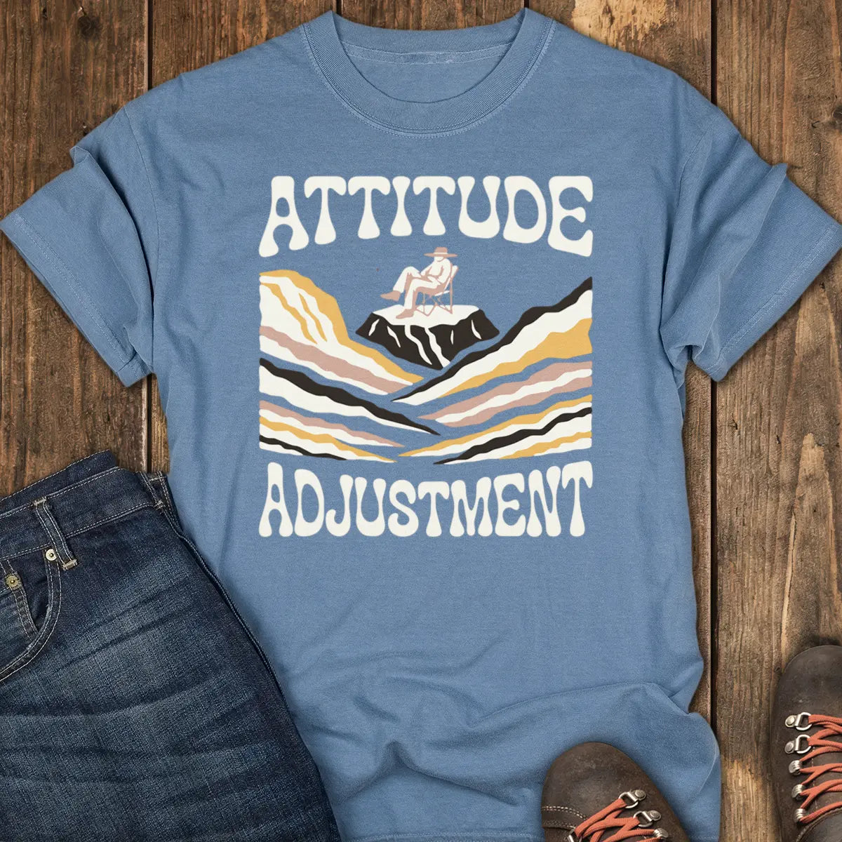 Attitude Adjustment Tee Tee - Blue Jean