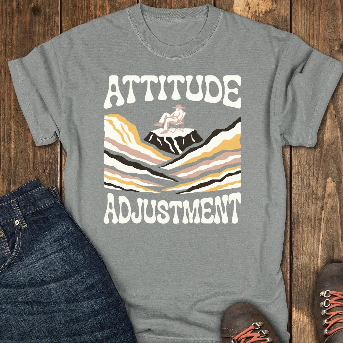 Attitude Adjustment Tee Tee - Grey