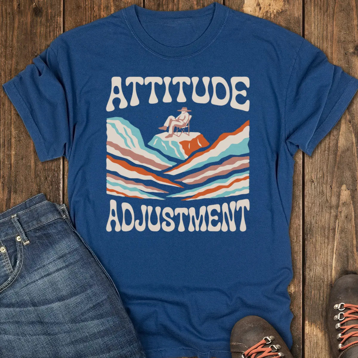 Attitude Adjustment Tee Tee - Navy