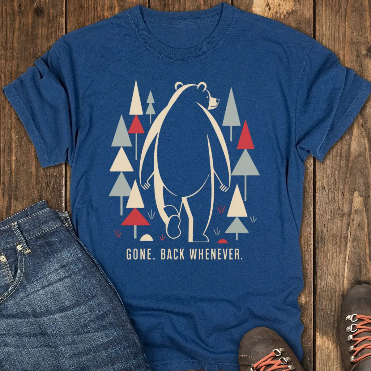 Back Whenever Tee - Navy