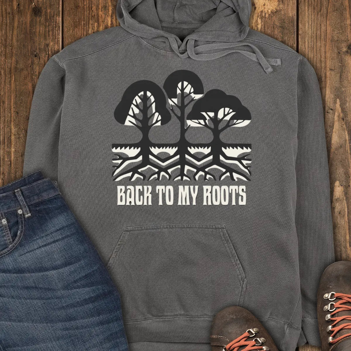 Back to My Roots Hoodie - Pepper