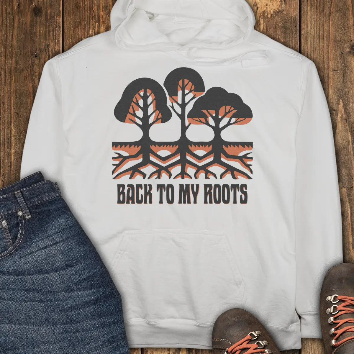 Back to My Roots Hoodie - White