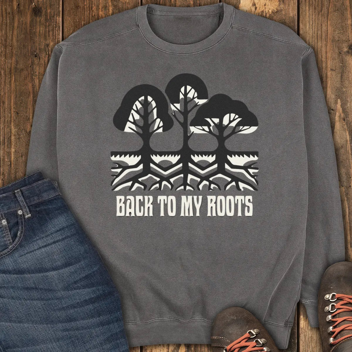Back to My Roots Sweatshirt - Pepper