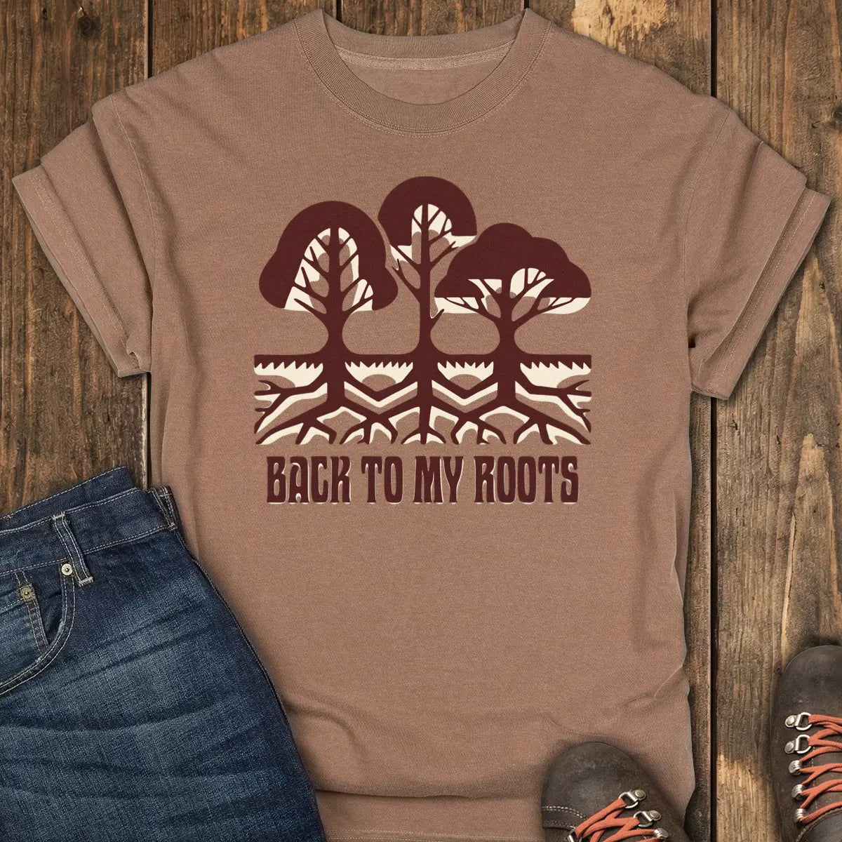 Back to My Roots Tee - Espresso