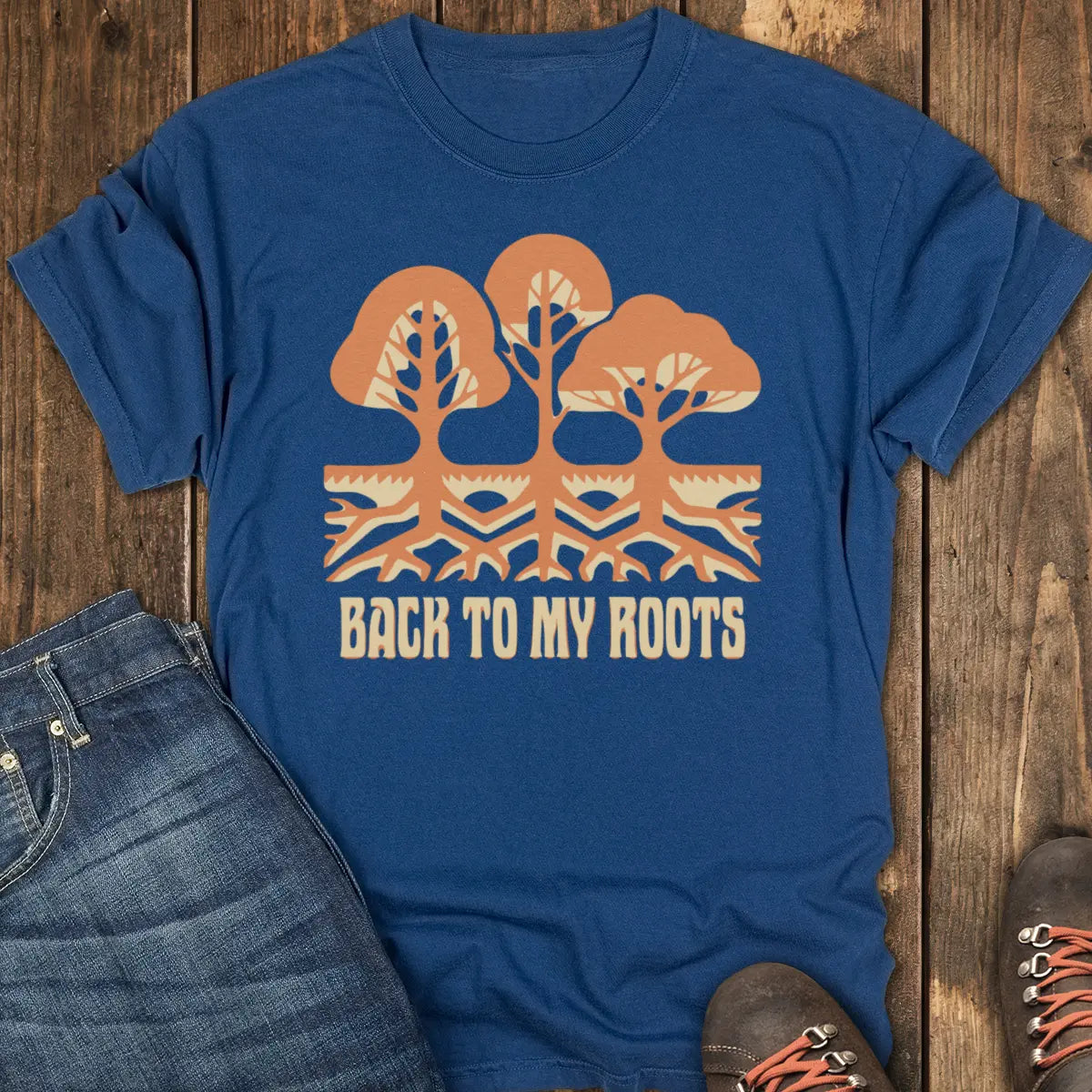 Back to My Roots Tee - Navy