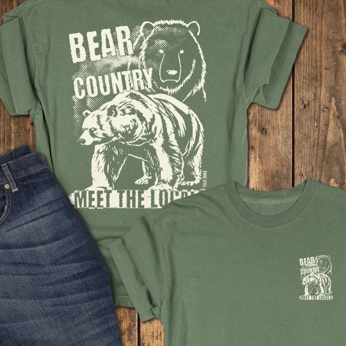 Bear Country Tee - Moss