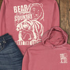 Bear Country Hoodie - Crimson