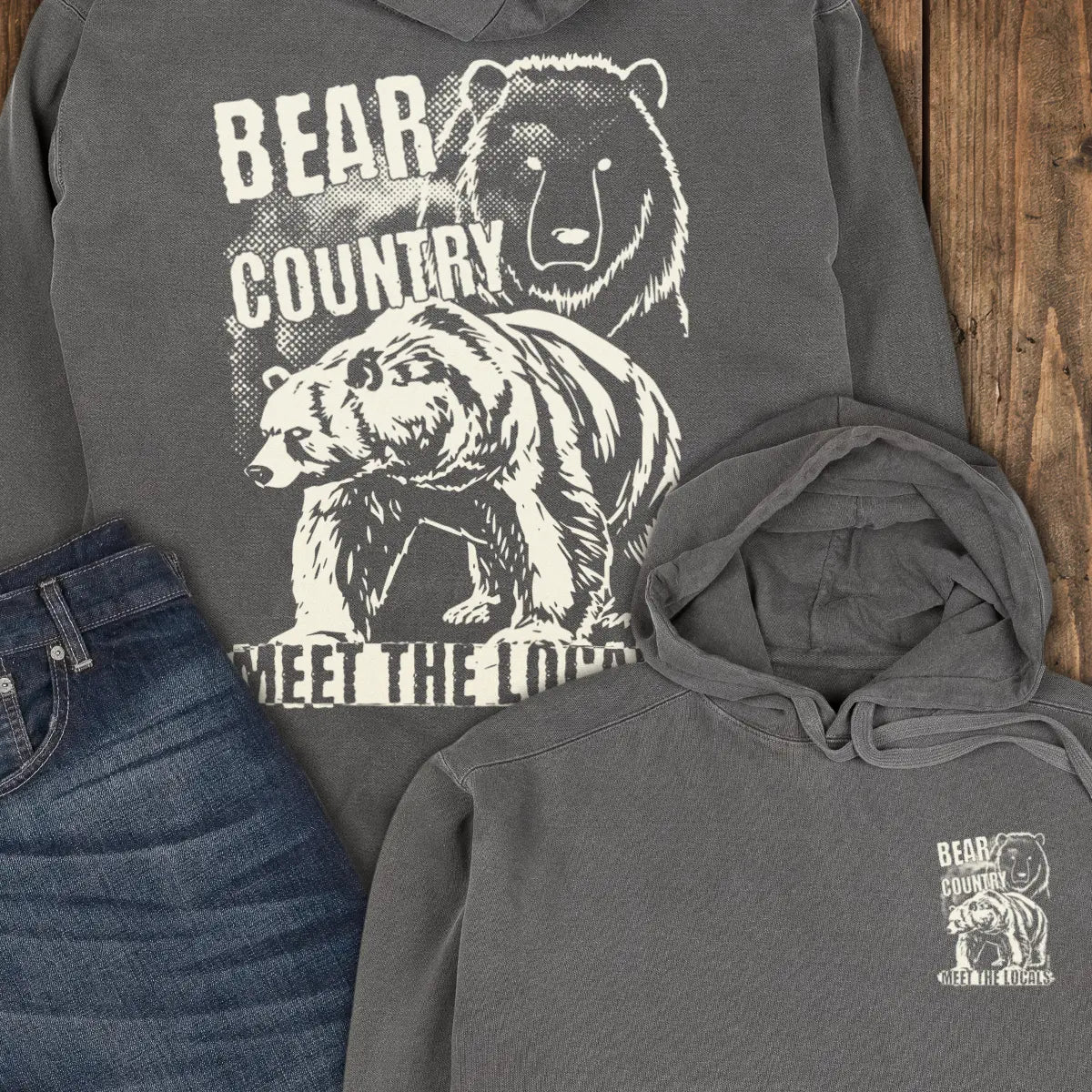 Bear Country Hoodie - Pepper