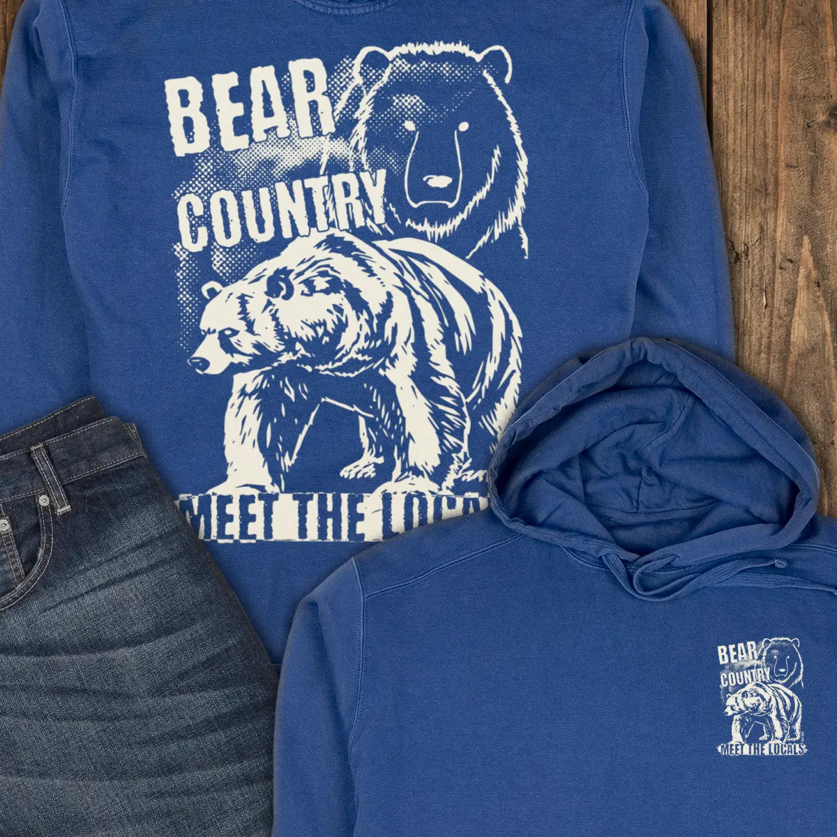 Bear Country Hoodie - True Navy