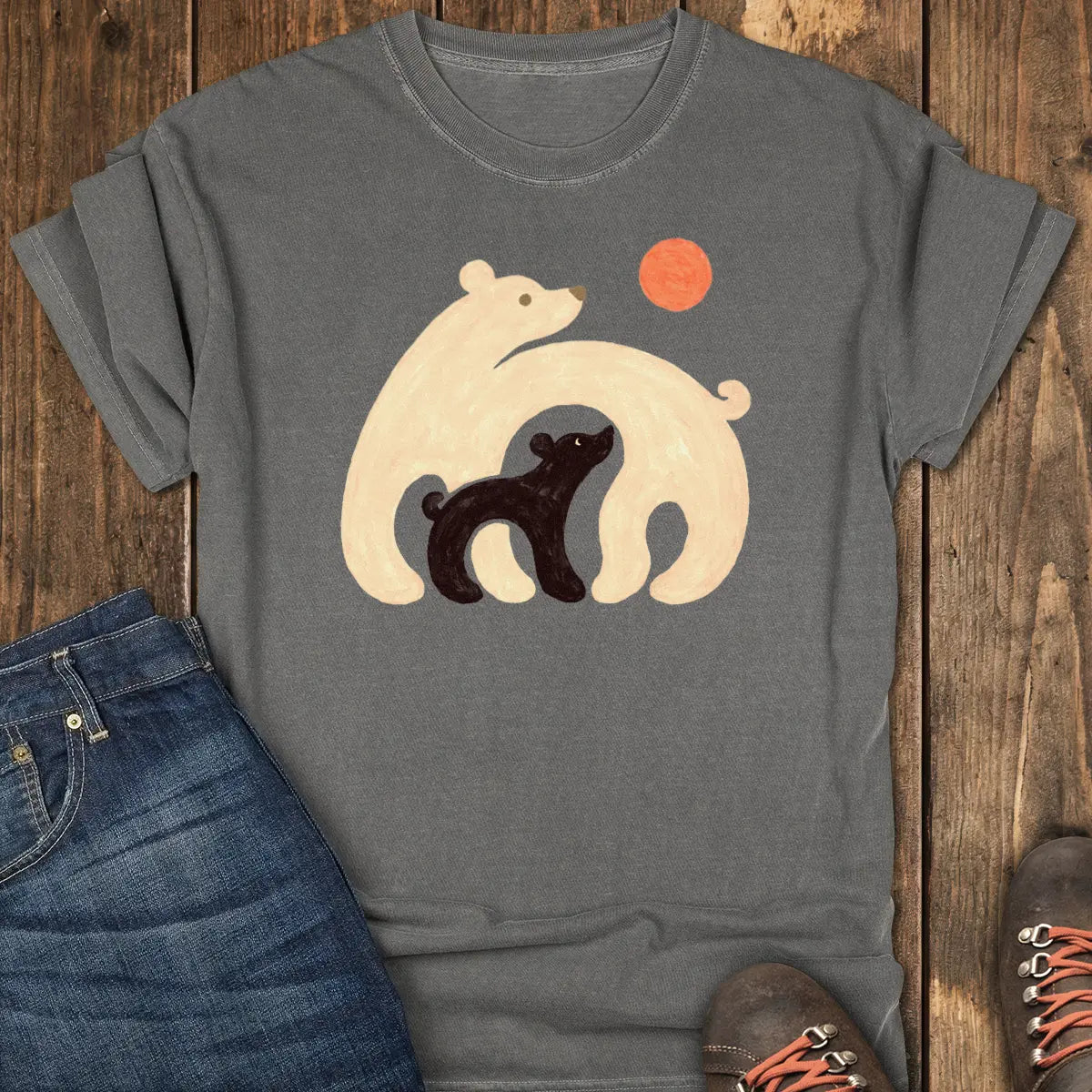 Bear Hug Tee - Pepper
