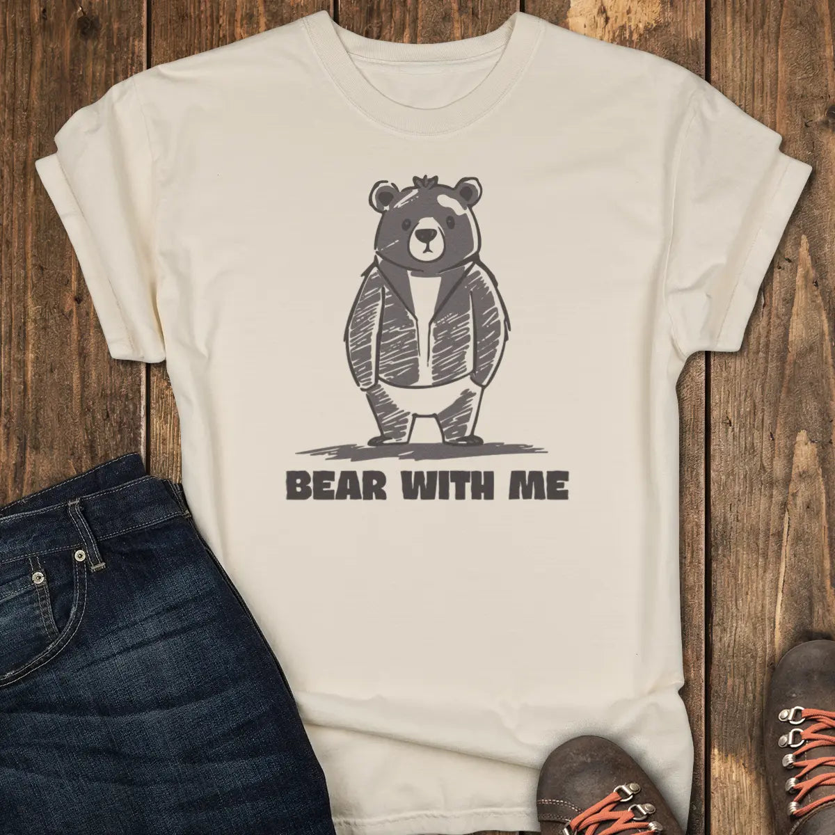 Bear with Me Tee - Ivory