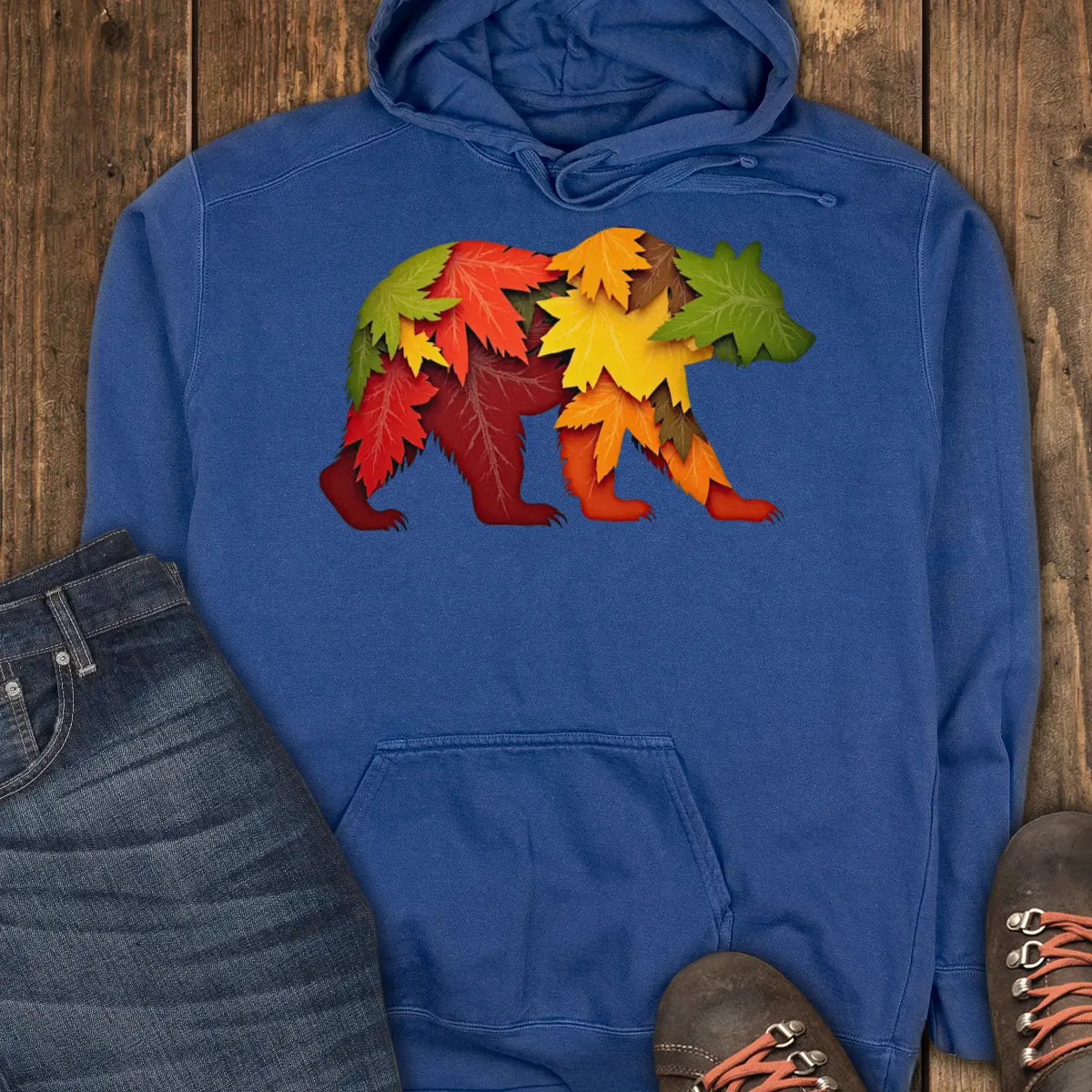 Bear of the Forest Hoodie - True Navy