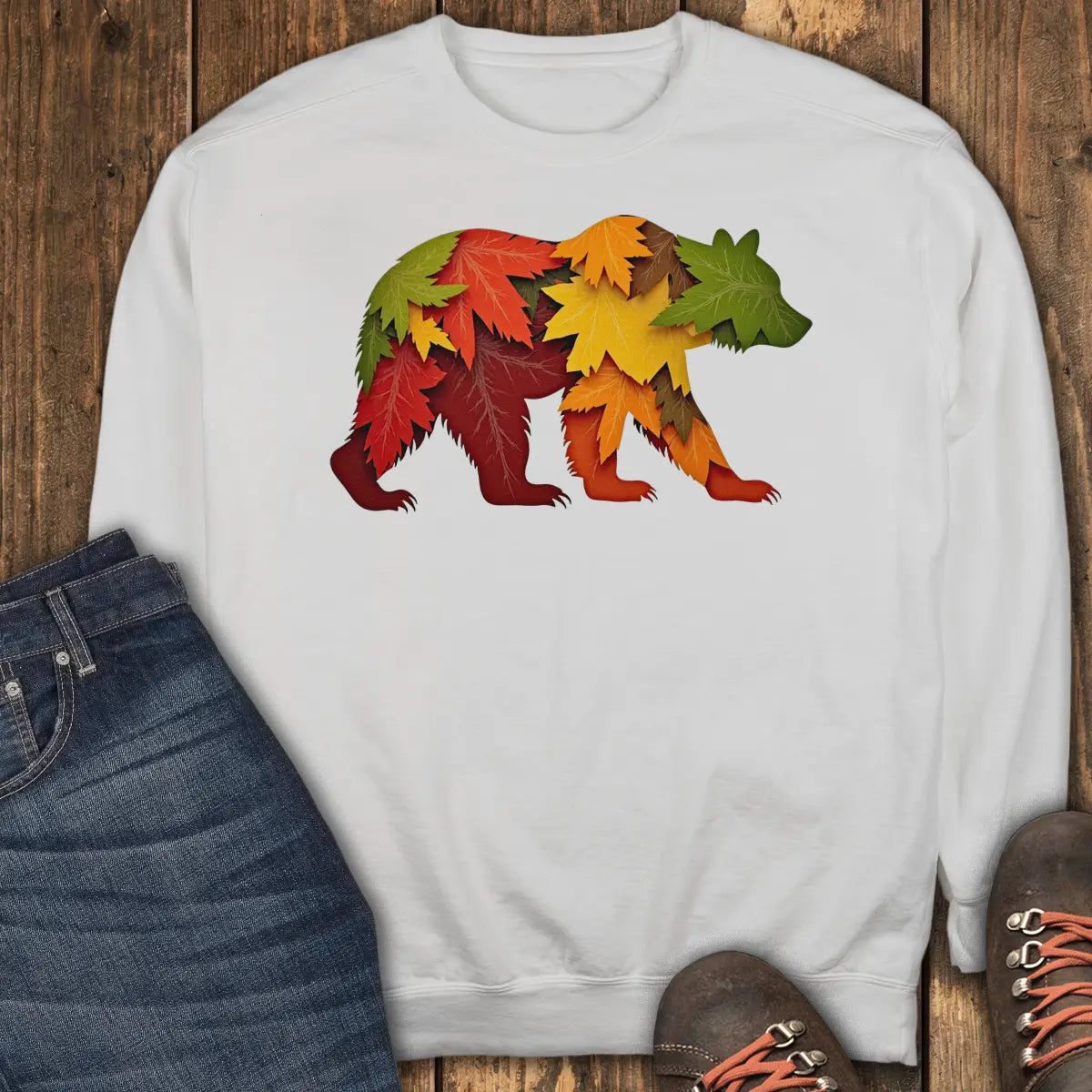 Bear of the Forest Sweatshirt - White