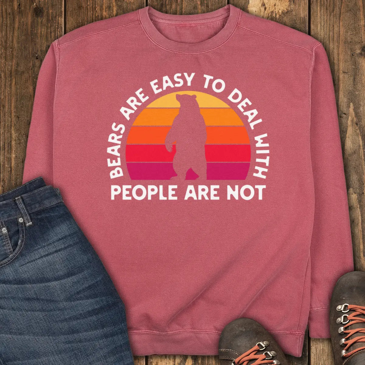 Bearable Sweatshirt - Crimson