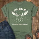 Big Calm Moose Tee - Moss