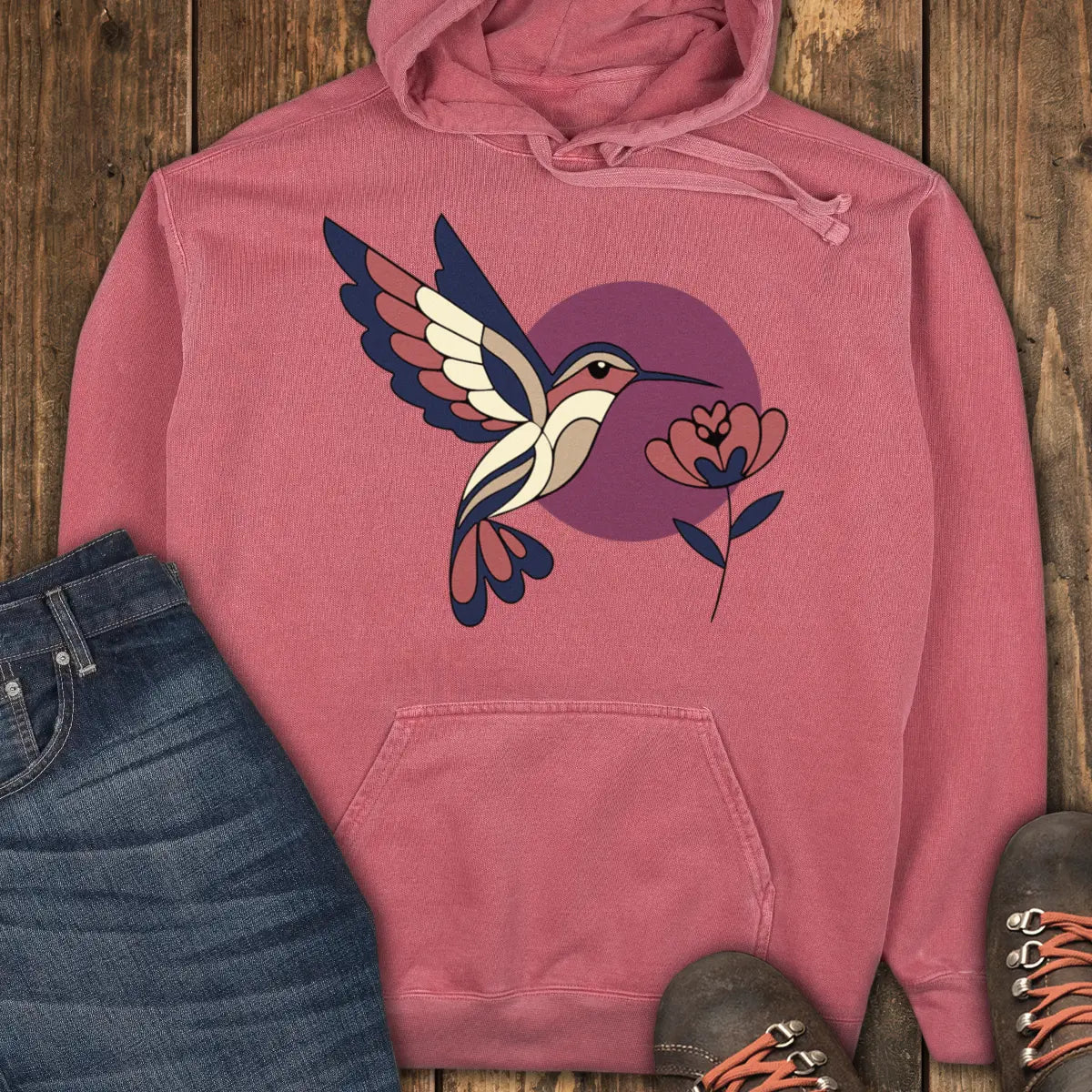 Bloomline Hoodie - Crimson