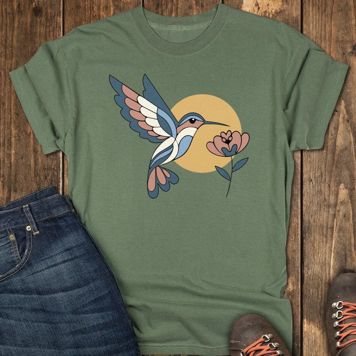 Bloomline Tee - Moss