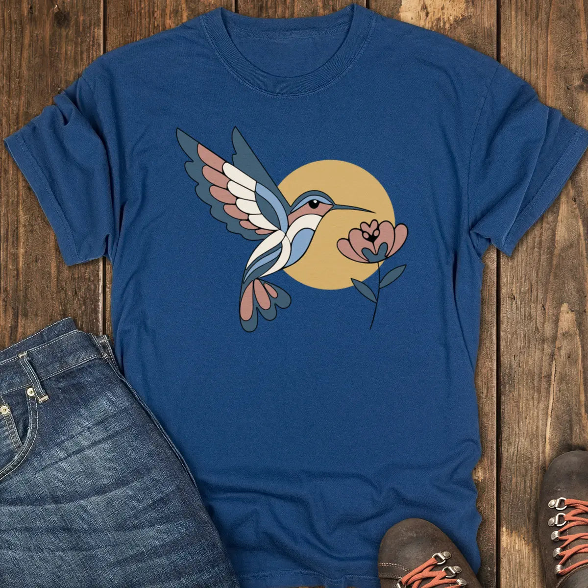 Bloomline Tee - Navy