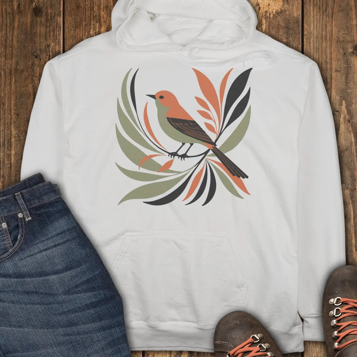 Bluebird Trail Hoodie - White