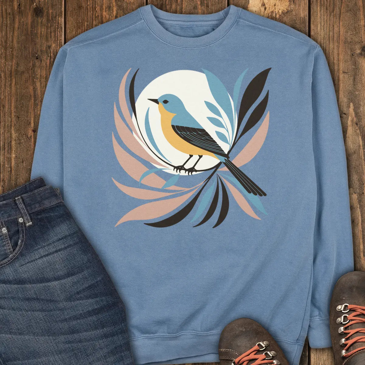 Bluebird Trail Sweatshirt - Blue Jean