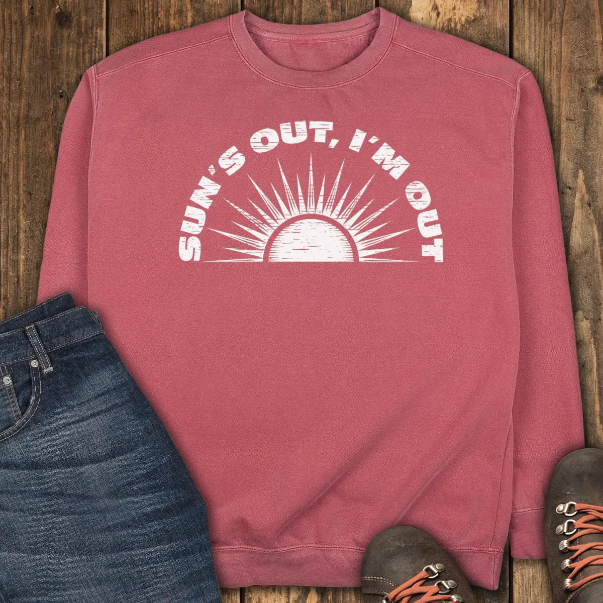 Break of Day Sweatshirt - Crimson