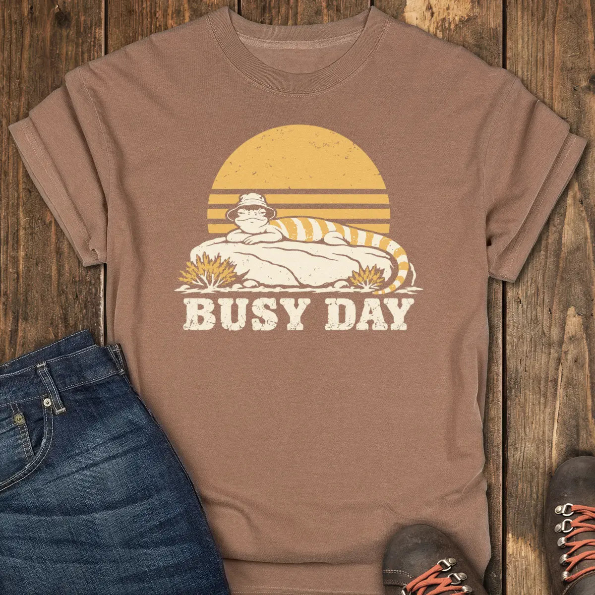 Busy Day Tee - Espresso