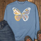 Butterfly Trail Sweatshirt - Blue Jean