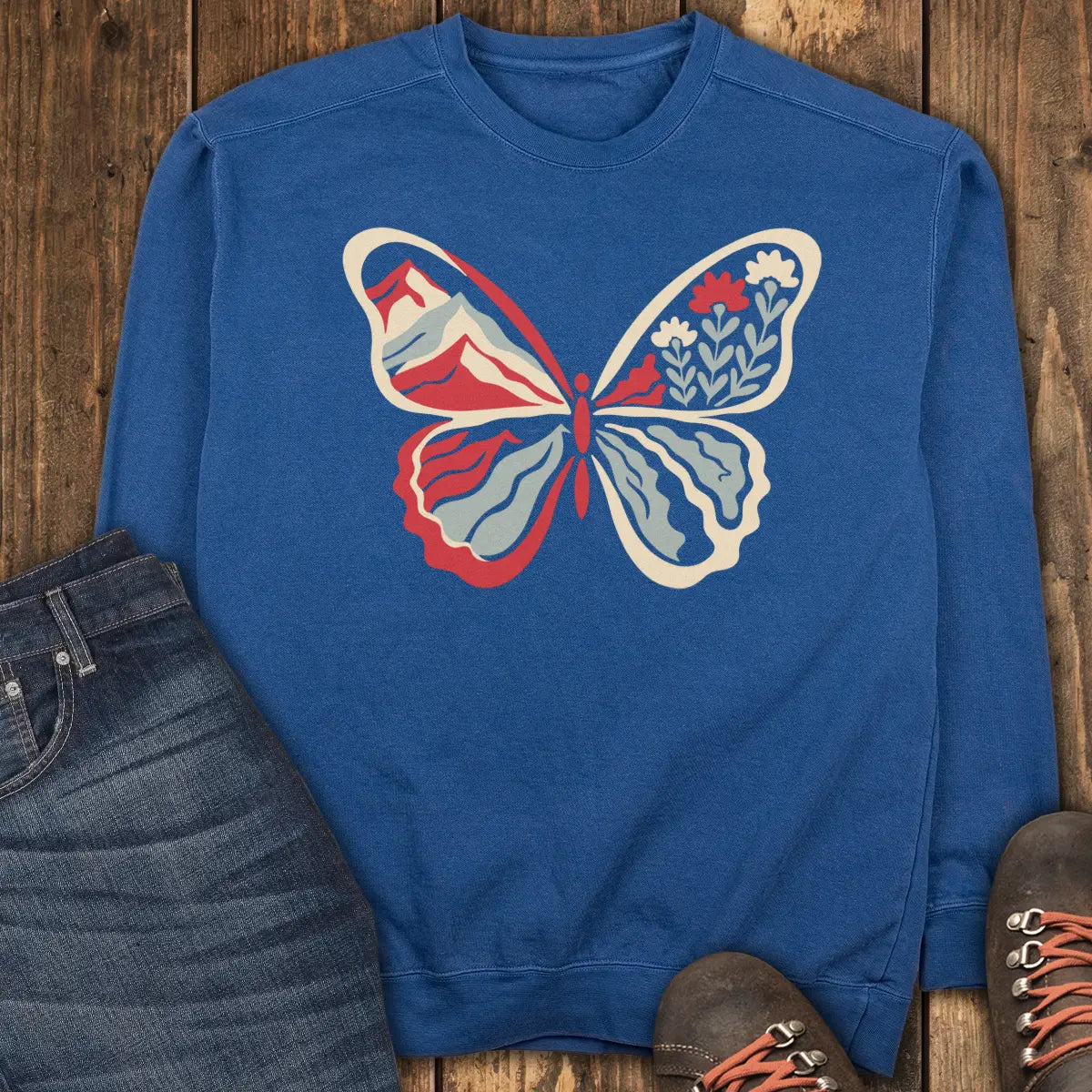 Butterfly Trail Sweatshirt - True Navy