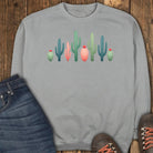 Cactus Lineup Sweatshirt - Grey