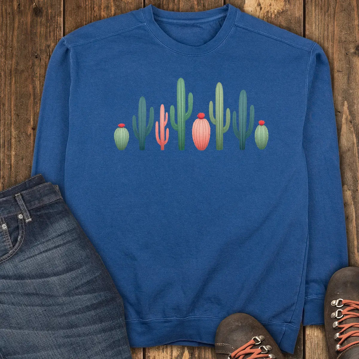 Cactus Lineup Sweatshirt - True Navy