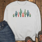 Cactus Lineup Sweatshirt - White